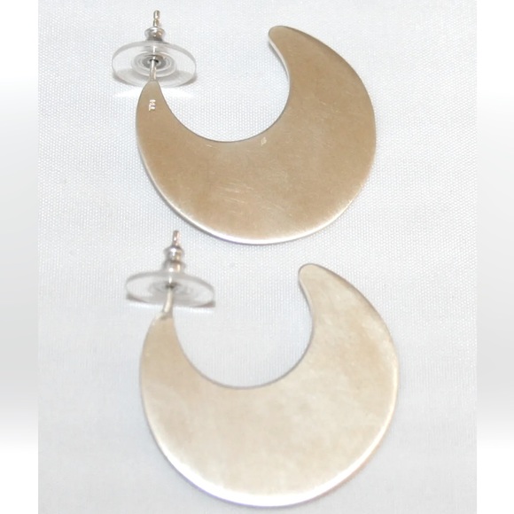 Silpada Vintage RARE Sterling Silver Crescent Post Earrings - Picture 4 of 7